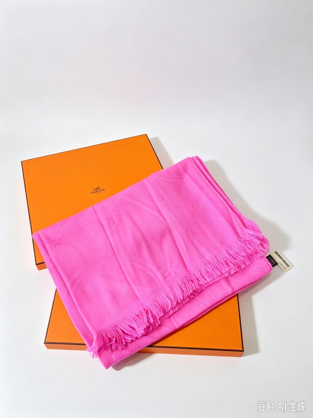 HERMES Cashmere Silk New Libris Stole